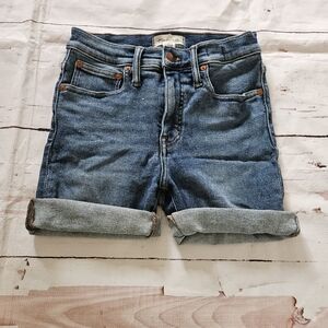 Madewell Women's Blue Denim Cut Off Denim Shorts Size 25